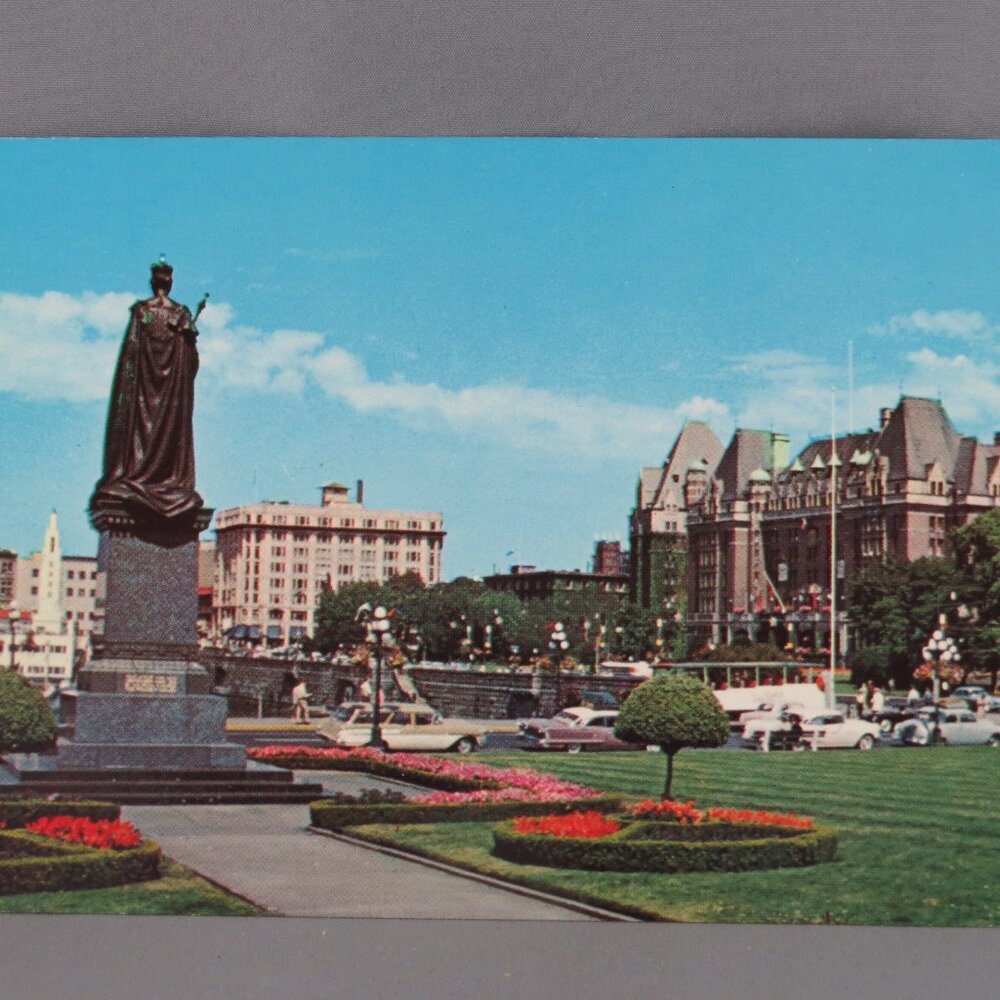 Vintage Postcard - The Empress Hotel Victoria Canada - Stan V Wright